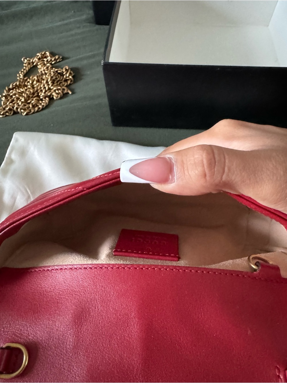 Gucci Red GG Mini - Picture 6 of 11